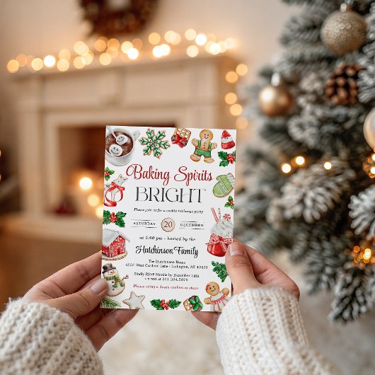 Cookie Exchange Party Invitation Kaart