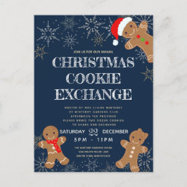 Cookie Exchange Party Navy Vakantie Uitnodiging Briefkaart