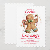 Cookie Exchange Party uitnodiging die u aanpast (Voorkant / Achterkant)