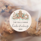 Cookie Exchange Ronde Sticker