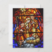 Cookie Exchange Stain Glass Nativity Aangepaste te (Voorkant)