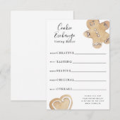 Cookie Exchange Stembiljet Kaart (Voorkant / Achterkant)