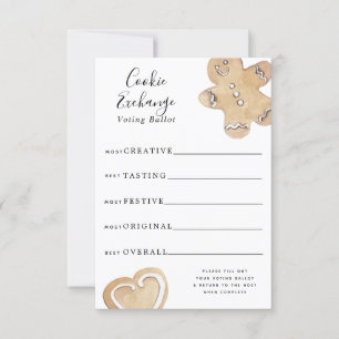 Cookie Exchange Stembiljet Kaart