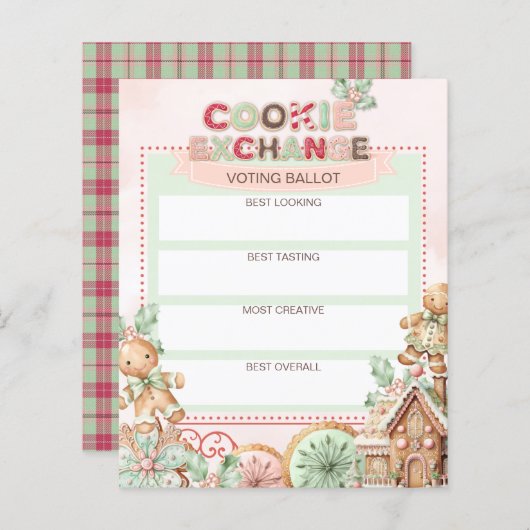 Cookie Exchange Stemming Gingerbread (Voorkant / Achterkant)