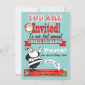 Cookie Exchange/ Ugly Sweater Party Invitations Kaart (Achterkant)