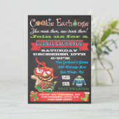 Cookie Exchange/ Ugly Sweater Party Invitations Kaart (Staand voorkant)