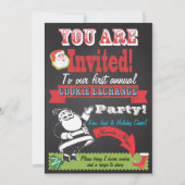 Cookie Exchange/ Ugly Sweater Party Invitations Kaart (Achterkant)