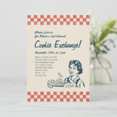 Cookie Exchange-uitnodigingen Kaart (Staand voorkant)