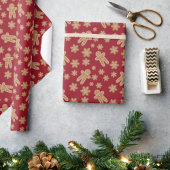 Cookie Exchange Vakantie Party Gingerbread Bourgog Cadeaupapier