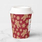 Cookie Exchange Vakantie Party Gingerbread Bourgog Papieren Bekers (Rechts)