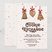 Cookie Exchange Waterverf Gingerbrood Ornaments Kaart (Voorkant / Achterkant)