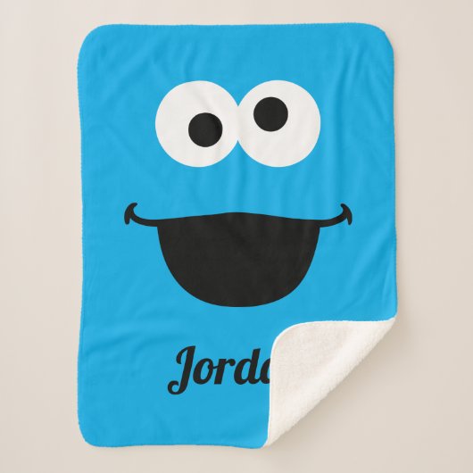 Cookie Face Art | Jouw namen toevoegen Sherpa Deken (Voorkant)