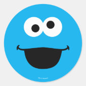 Cookie Face Art Ronde Sticker (Voorkant)
