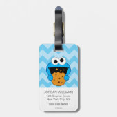Cookie Face Bagagelabel (Achterkant verticaal)