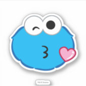Cookie Face Throting a Kiss Sticker (Voorkant)