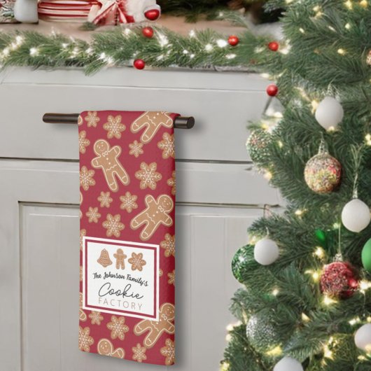Cookie Factory familienaam Gingerbread Bourgondië Theedoek