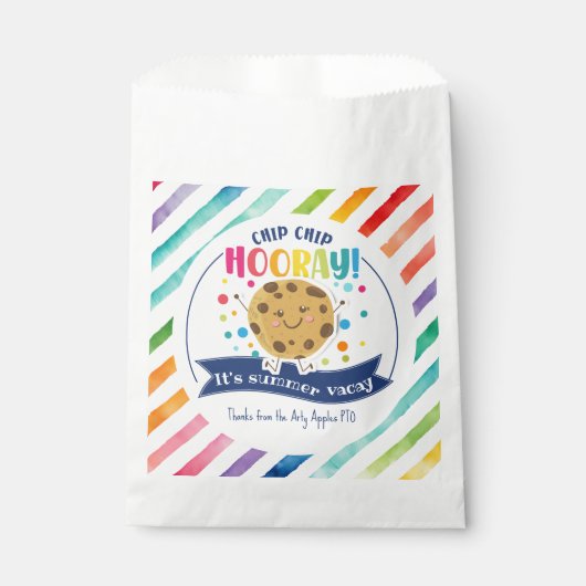 Cookie Favour Cadeau Zomervakantie Bedankzakje (Voorkant)