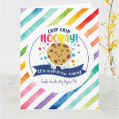 Cookie Favour Cadeau Zomervakantie Kaart (Gele Bloem)