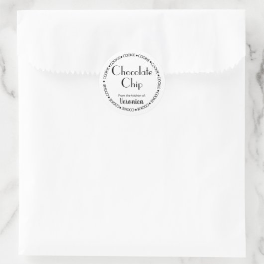 Cookie Flavor-label, Gourmet cookie label (Tas)