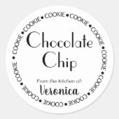 Cookie Flavor-label, Gourmet cookie label (Voorkant)