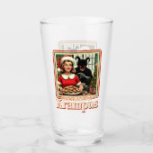 Cookie For Krampus Merry Krampus Christmas Horror Glas (Voorkant)