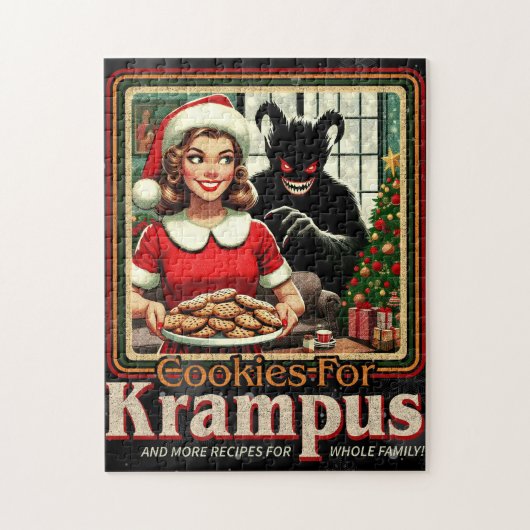 Cookie For Krampus Merry Krampus Christmas Horror Legpuzzel (Verticaal)