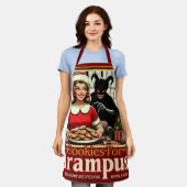 Cookie For Krampus Merry Krampus Christmas Horror Schort (Gedragen)