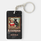 Cookie For Krampus Merry Krampus Christmas Horror Sleutelhanger (achterkant)