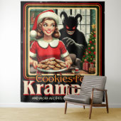 Cookie For Krampus Merry Krampus Christmas Horror Wandkleed (In situ)