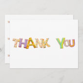 COOKIE FROSTING EXTREME FONT BEDANKKAART (Voorkant / Achterkant)