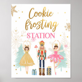 Cookie Frosting Station Nutkraker Ballerina Girl Poster