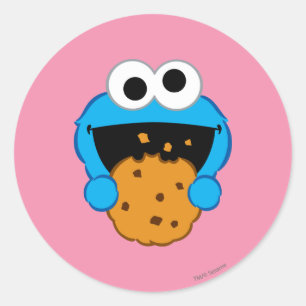 Cookie Gezicht Ronde Sticker