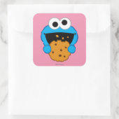 Cookie Gezicht Vierkante Sticker (Tas)