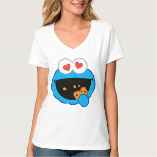 Cookie Glimlachend Gezicht Met Hartvormige Ogen T-shirt