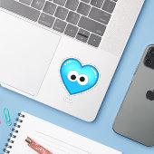 Cookie Heart Sticker (Laptop met iPhone)