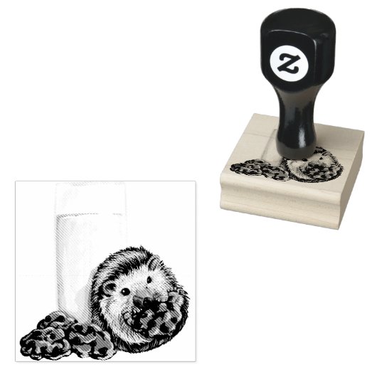 Cookie Hog Rubberstempel (Gestempeld)