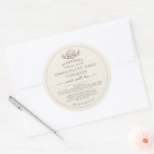 Cookie Ingrediënten Productlabel Ronde Sticker (Envelop)