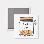 Cookie Jar Bakvoedsel Magneet (Voorkant / Achterkant)