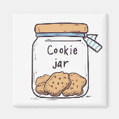 Cookie Jar Bakvoedsel Magneet (Voorkant)
