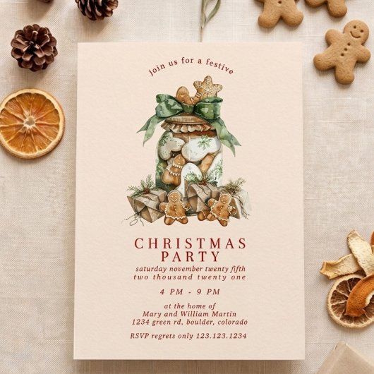 Cookie Jar Kerstfeest Kaart