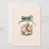 Cookie Jar kerstfeest Kaart (Achterkant)