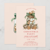 Cookie Jar kerstfeest Kaart (Voorkant / Achterkant)