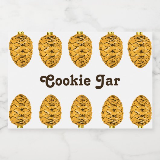 Cookie Jar Label Voedselcontainer Etiket (Enkel label)