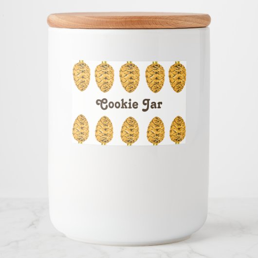 Cookie Jar Label Voedselcontainer Etiket (Voorkant)