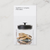 Cookie Jar Profile Card - tweezijdig Visitekaartje (Achterkant)