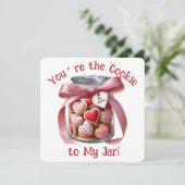 Cookie Jar - Valentijnsdag Kaart (Staand voorkant)