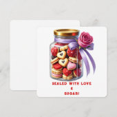 Cookie Jar - Valentijnsdag Kaart (Voorkant / Achterkant)