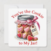 Cookie Jar - Valentijnsdagkaart Bedankkaart (Voorkant)