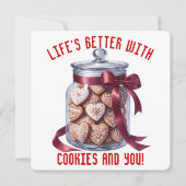 Cookie Jar - Valentijnsdagkaart Bedankkaart (Voorkant)