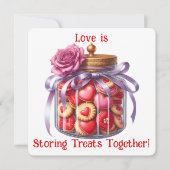 Cookie Jar - Valentijnsdagkaart Bedankkaart (Voorkant)